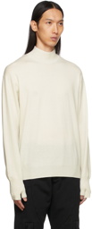 Undercover Off-White Wool Cashmere Turtleneck
