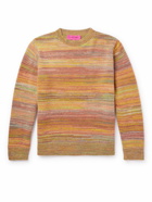 The Elder Statesman - Striped Cashmere Sweater - Brown