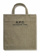 A.P.C. - Logo-Print Cotton-Canvas Tote