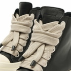 Rick Owens Women's Jumbo Lace High Top Sneakers in Black/Milk/Milk