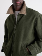Aimé Leon Dore - Corduroy-Trimmed Denim Jacket - Green