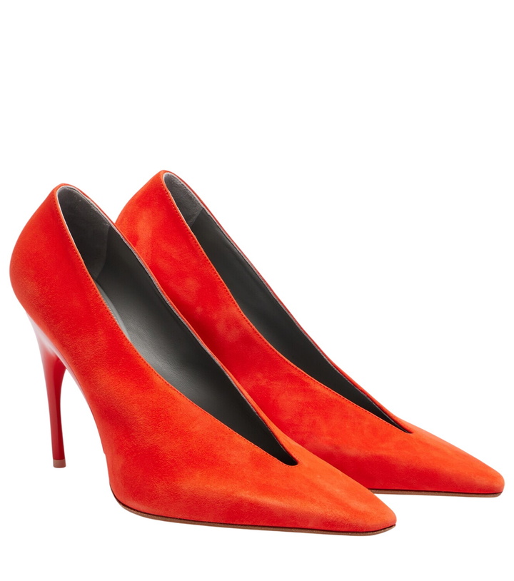 Photo: Balenciaga Duchesse suede pumps