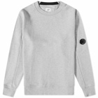 C.P. Company Men's Arm Lens Crew Sweat in Grey Melange