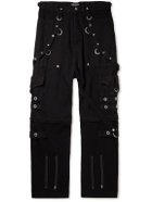 Balenciaga - Raver Wide-Leg Convertible Studded Jeans - Black