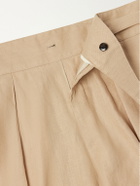 Polo Ralph Lauren - Straight-Leg Pleated Linen Suit Trousers - Neutrals