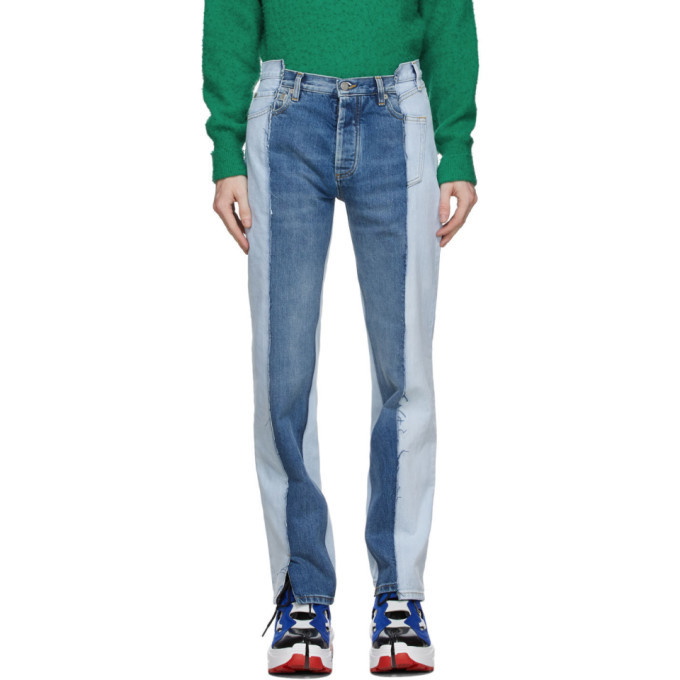 Photo: Maison Margiela Blue Spliced Jeans