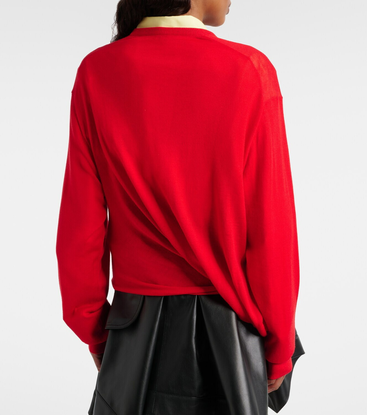 Loewe Double L asymmetric wool sweater
