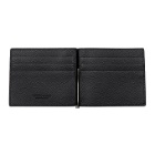Giorgio Armani Black Tumbled Leather Wallet