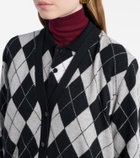 Lisa Yang Raelyn argyle cashmere cardigan