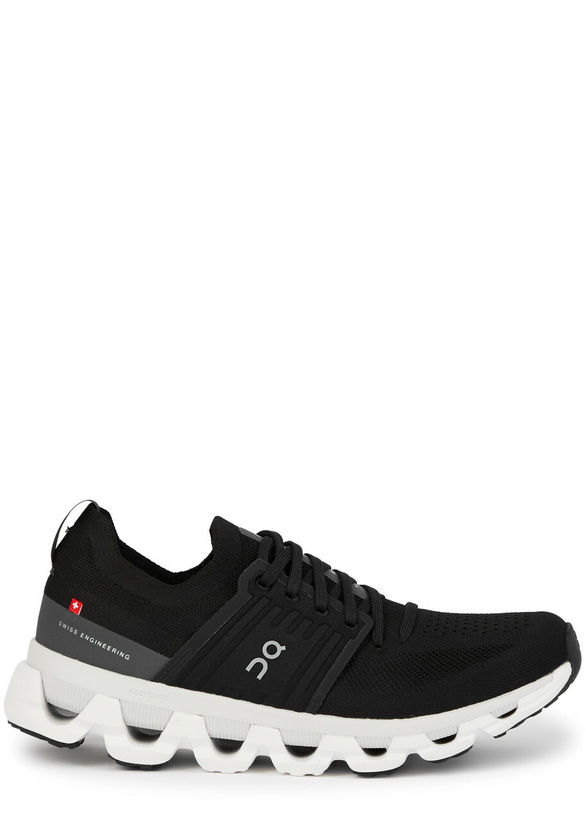 Photo: ON Cloudswift 3 Panelled Mesh Sneakers Black
