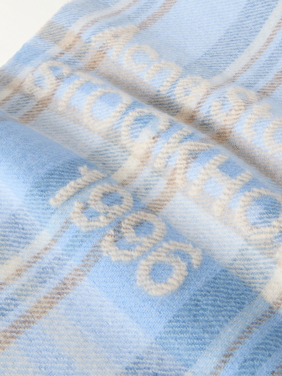 Acne Studios - 1996 Fringed Checked Wool-Blend Scarf