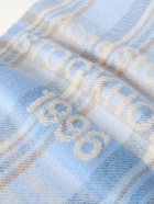 Acne Studios - 1996 Fringed Checked Wool-Blend Scarf