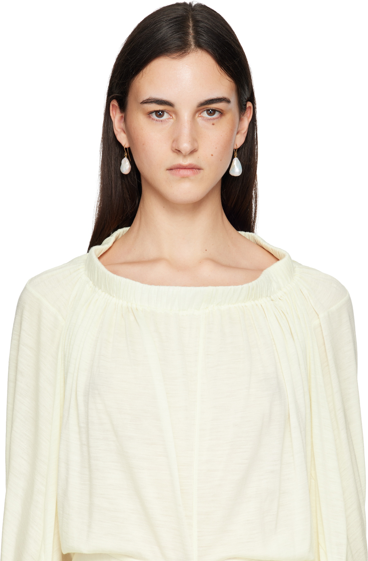 Jil Sander Grainy Earrings