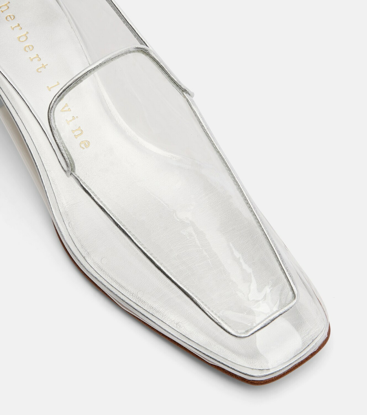 Herbert Levine Clear The Air 30 PVC loafer pumps