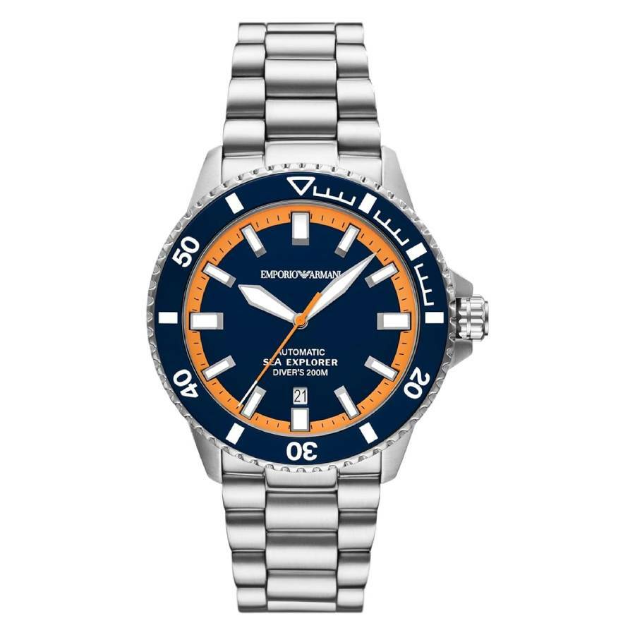 Emporio Armani Sea Explorer Automatic Blue Dial Mens Watch AR60090