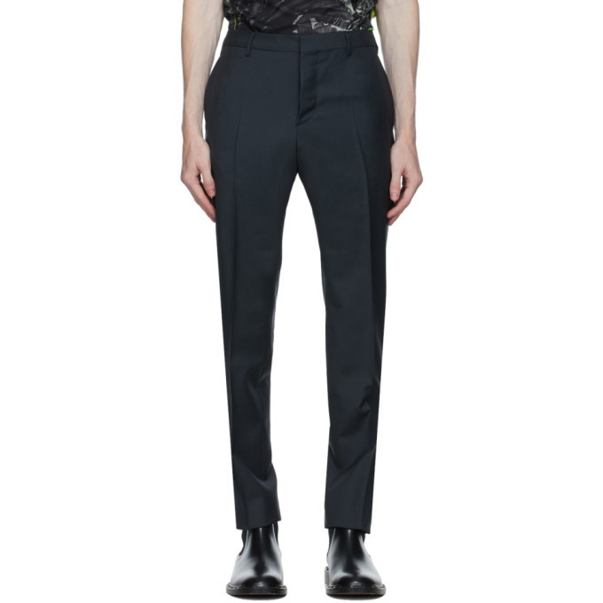Photo: Valentino Grey Wool and Mohair Pince Trousers