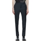 Valentino Grey Wool and Mohair Pince Trousers