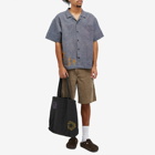 Story mfg. Men's Greetings Embroidered Vacation Shirt in Purple Herb