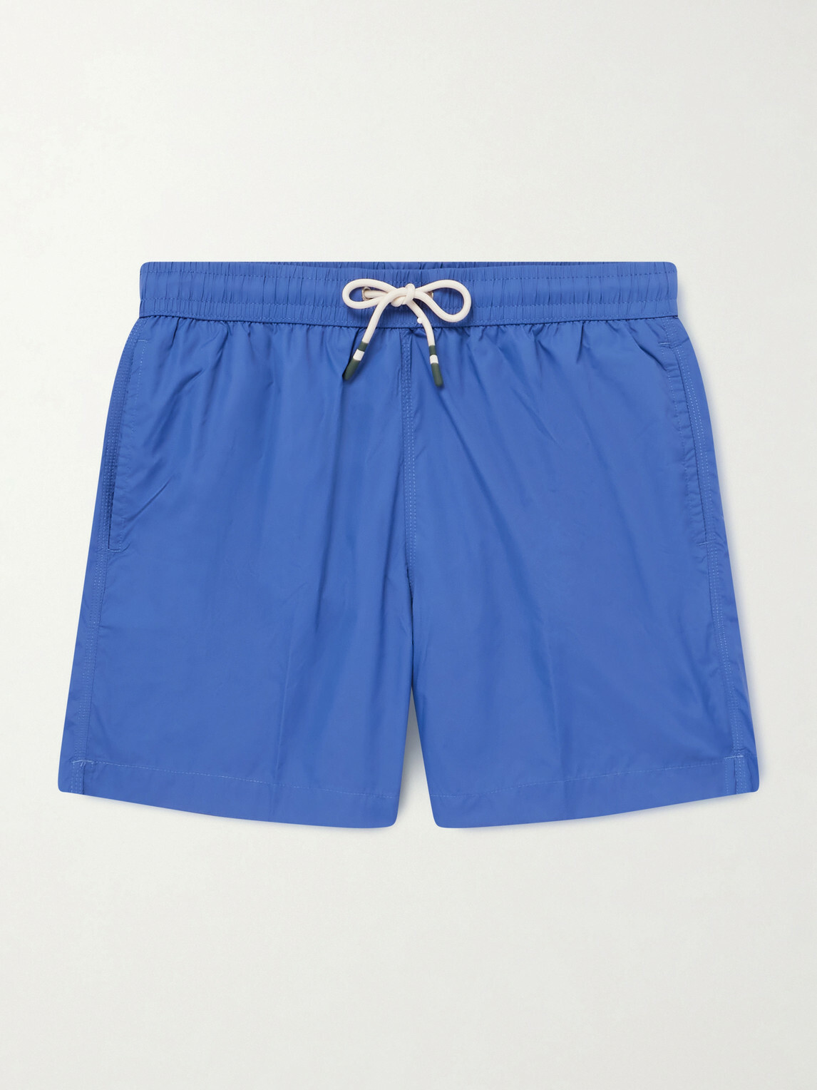 Hartford - Slim-Fit Mid-Length Recycled Swim Shorts - Blue