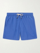 Hartford - Slim-Fit Mid-Length Recycled Swim Shorts - Blue