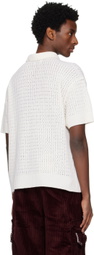 S.S.Daley Off-White Intarsia Polo