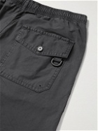 GENERAL ADMISSION - Logo-Embroidered Cotton and Nylon-Blend Cargo Shorts - Black
