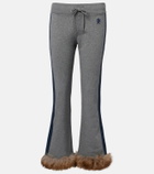 Balenciaga Embroidered low-rise cotton capri pants