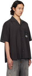 AMBUSH Black S/S Satin Shirt