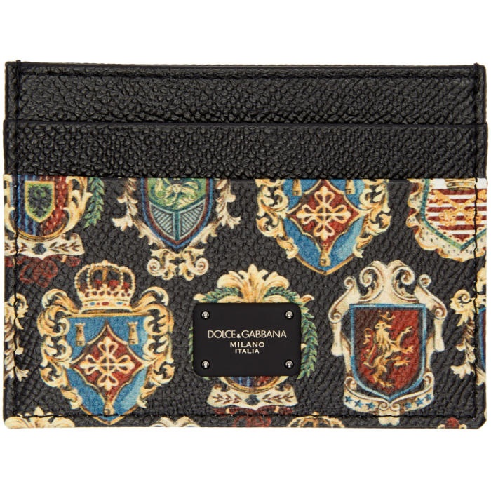 Photo: Dolce and Gabbana Black Crest Card Holder