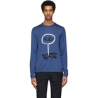 Paul Smith and Christoph Niemann Blue Hello Sweater