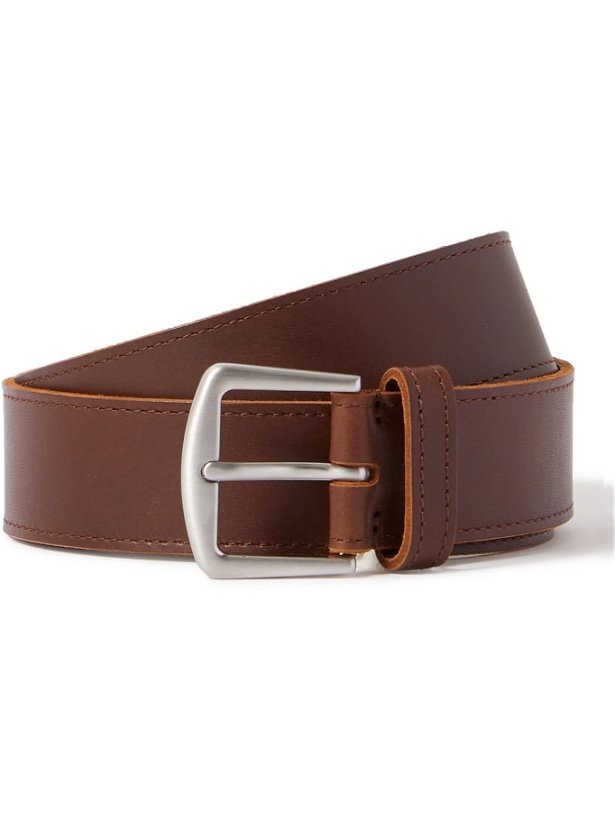 Photo: LORO PIANA - 3.5cm Leather Belt - Brown