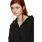 Off-White Black Patch Zipped Hoodie