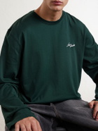 Acne Studios - Logo-Embroidered Cotton-Jersey T-Shirt - Green