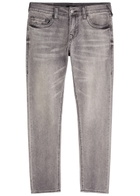 True Religion Rocco Painted Slim-leg Jeans Grey