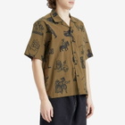 Heresy Men's Woodcut Shirt in Green