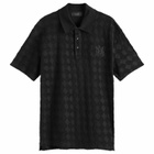 AMIRI Men's MA Quad Toweling Polo in Black