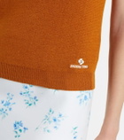 Shushu/Tong Lace-trimmed linen top