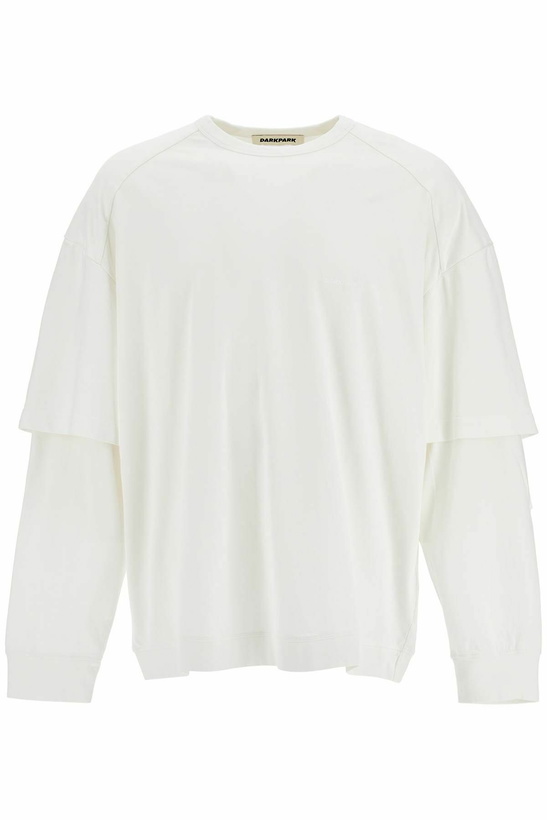 Photo: DARKPARK theo double sleeve t-shirt with White