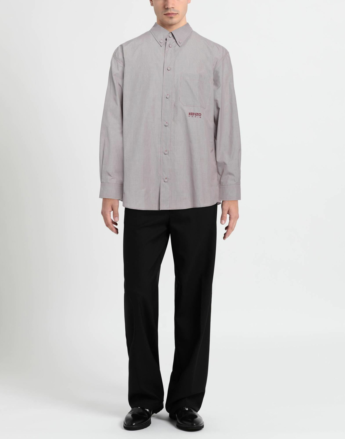 Kenzo Mens Shirt Burgundy