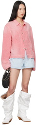 R13 Blue Pouch Pocket Denim Shorts