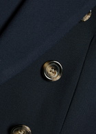 Veronica Beard Miller Dickey Horn Crepe Blazer Navy