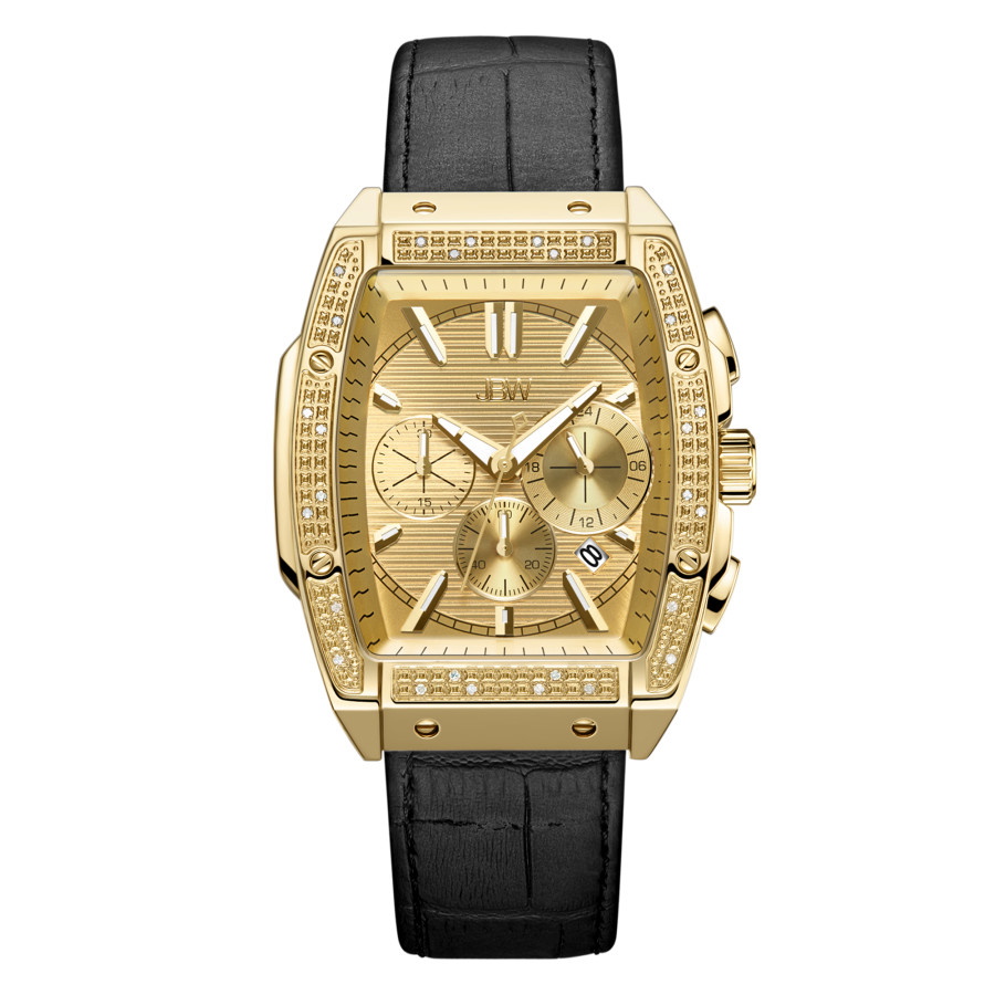 JBW Echelon Quartz Diamond Gold Dial Mens Watch J6379E