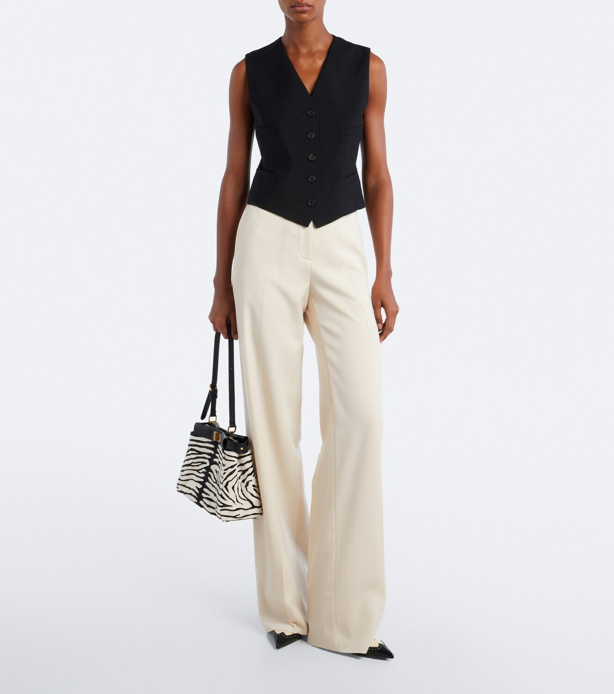 Fendi Mohair and wool vest