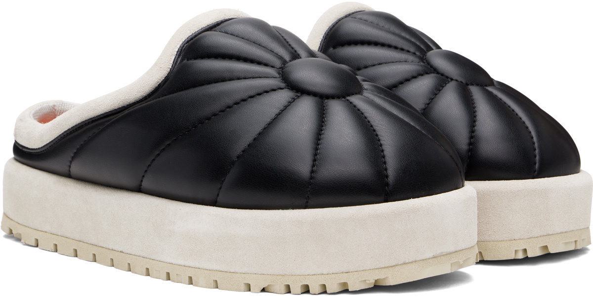 PDF Black Sole Uranus Leather Slippers