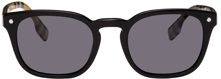 Photo: Burberry Black Vintage Check Square Sunglasses