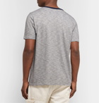 Hartford - Striped Cotton-Jersey T-Shirt - Navy