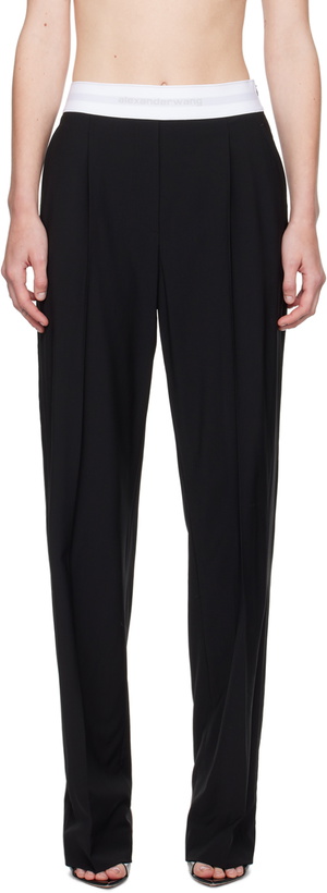 Photo: Alexander Wang Black Pleated Trousers