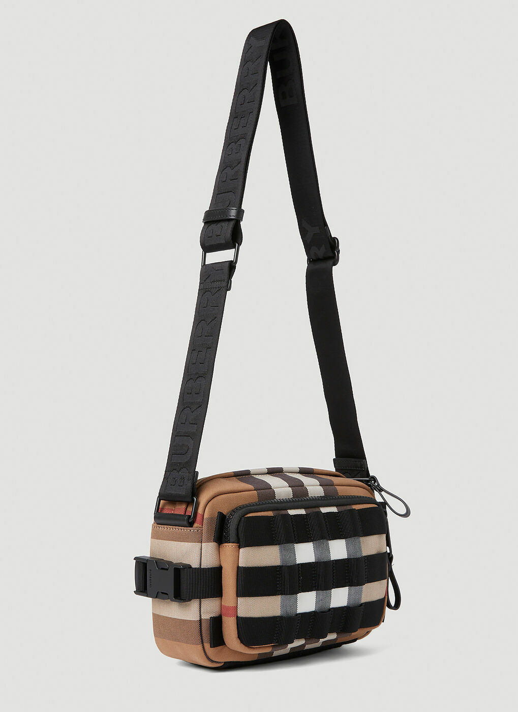 Burberry - Check Shoulder Bag in Brown Burberry