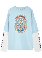 Casablanca Skate Layered Cotton top Light Blue