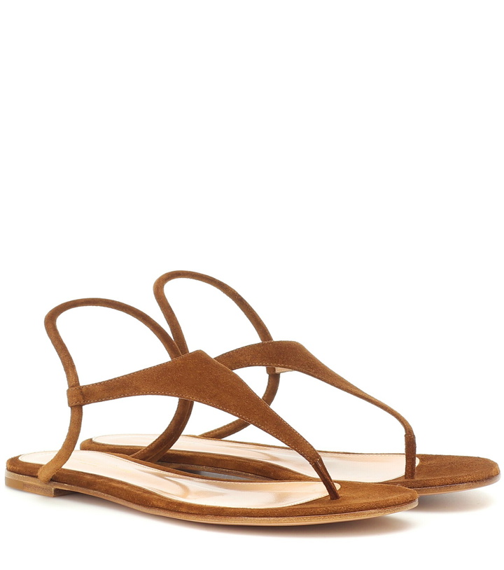 Photo: Gianvito Rossi - Anya suede thong sandals